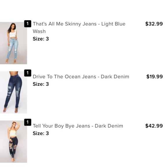 Fashion nova jeans - Picture 1 of 3